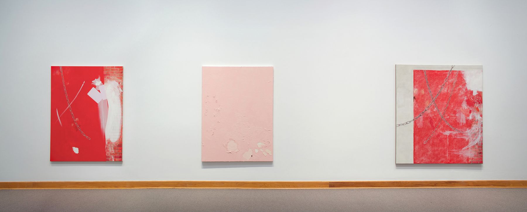Monika Baer, Installation view, Williams College Museum of Art, Williamstown, MA