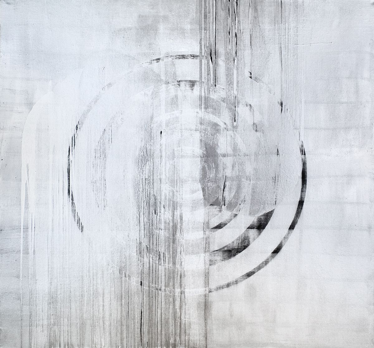 Jacqueline Humphries Aegis, 2009 Oil on linen 90 x 96 inches (228.6 x 243.8 cm)