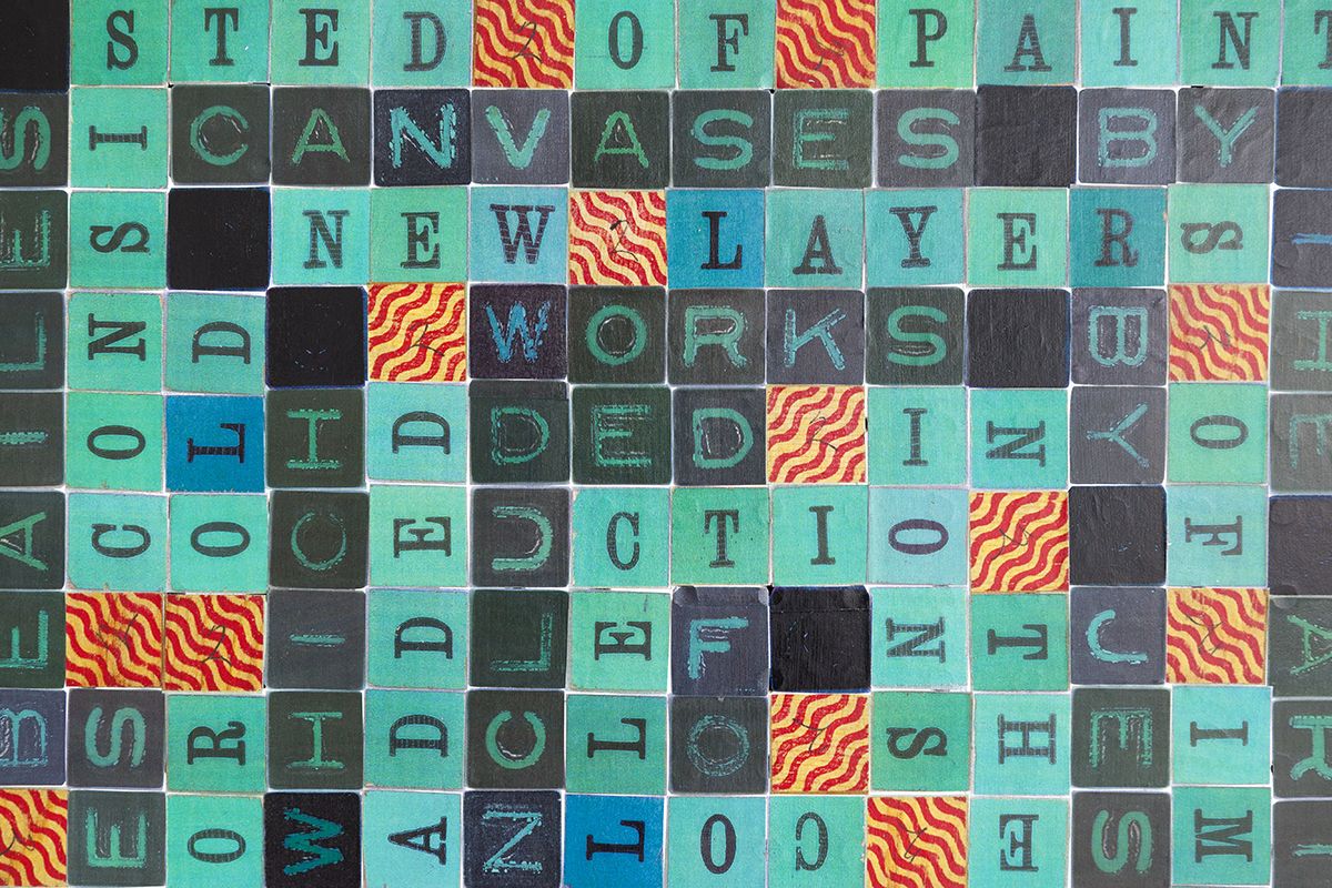 Allen Ruppersberg, Three San Francisco Poets (Jess), 2017 (detail)