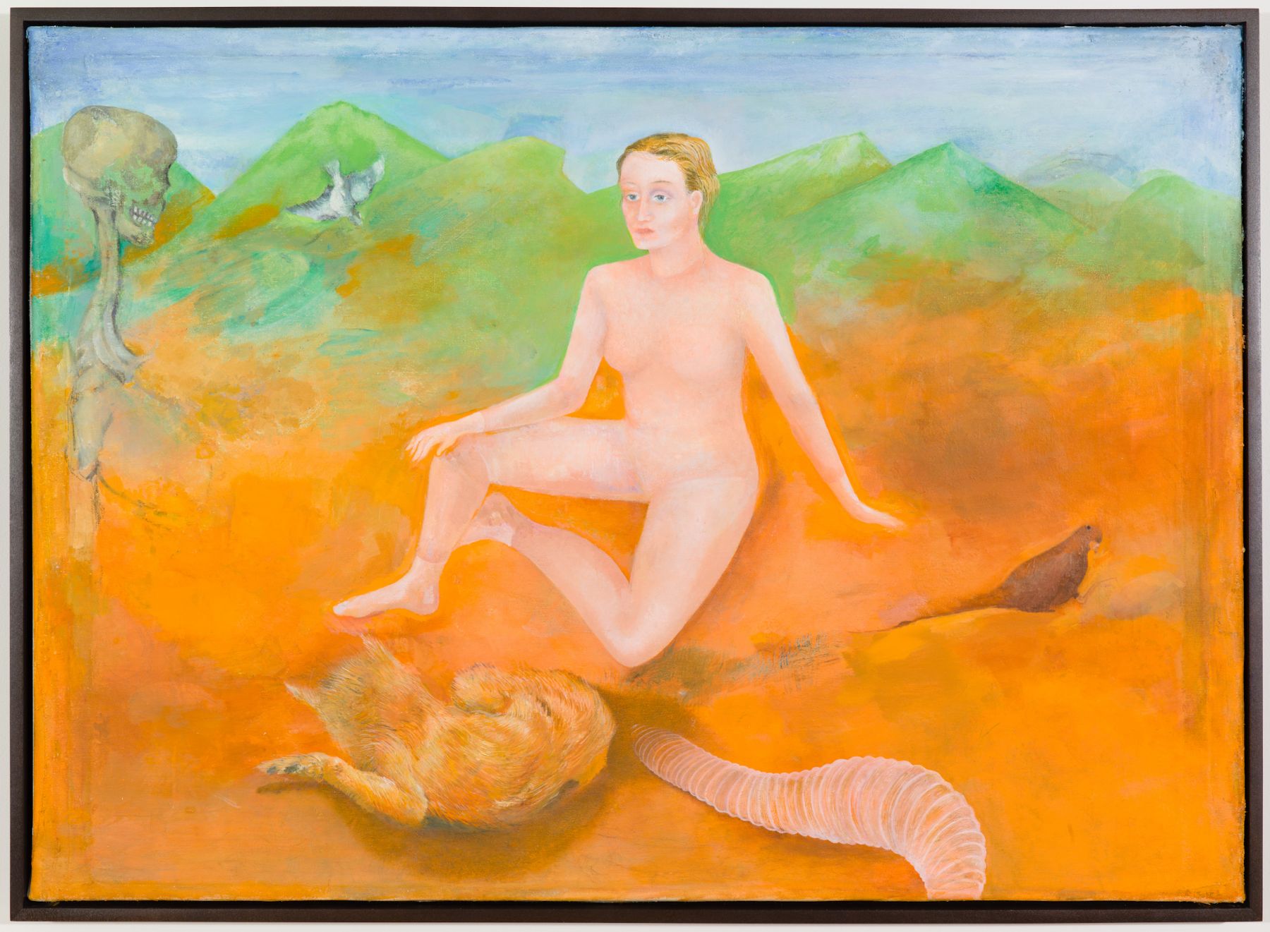 Katharina Wulff Burnt Orange, 2010 Oil and charcoal on canvas 23 3/4 x 32 3/4 inches 60.3 x 83.2 cm