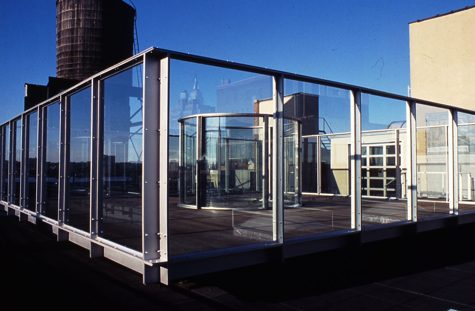 Two Way Mirror Cylinder Inside Cube and Video Lounge, 1981 Dia Center for the Arts, New York, 1991