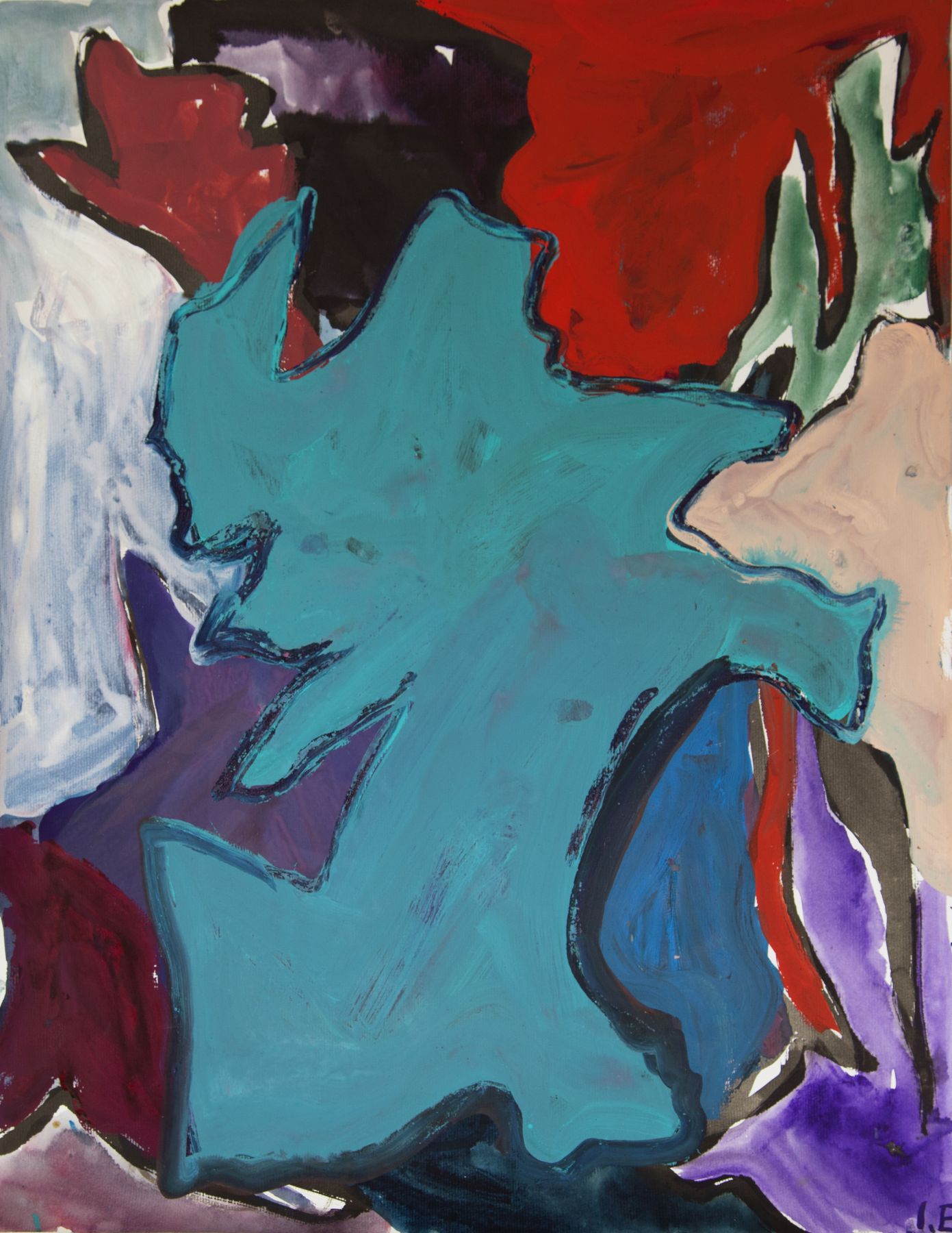 Ida Ekblad, Untitled, 2011, Watercolor on paper, 25 1/4 x 19 5/8 inches