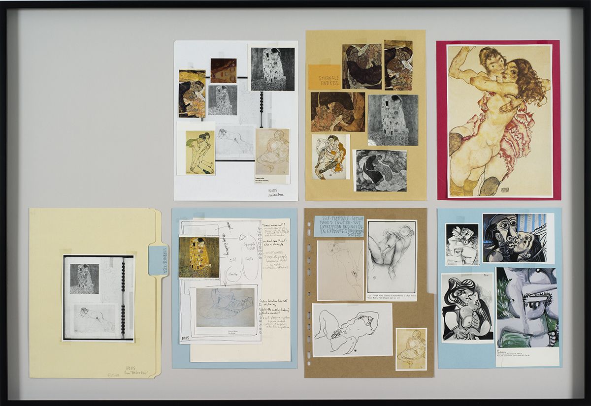 Ankoku 22 (Resource file: Strangle-kiss), 2012, Collage, 27 3/4 x 40 3/8 x 1 5/8 inches, 70.5 x 102.6 x 4.1 cm