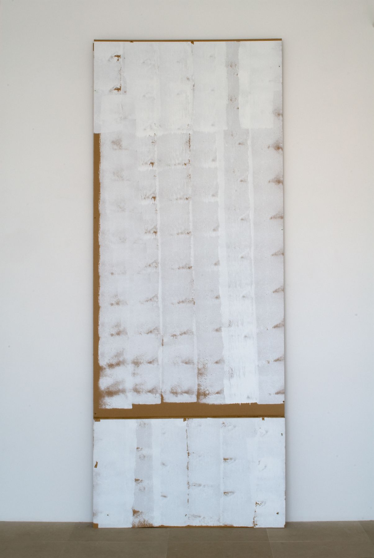 Gedi Sibony Where Go, 2008 Cardboard, paint 123 x 48 x 5 inches (312 x 122 x 13 cm)