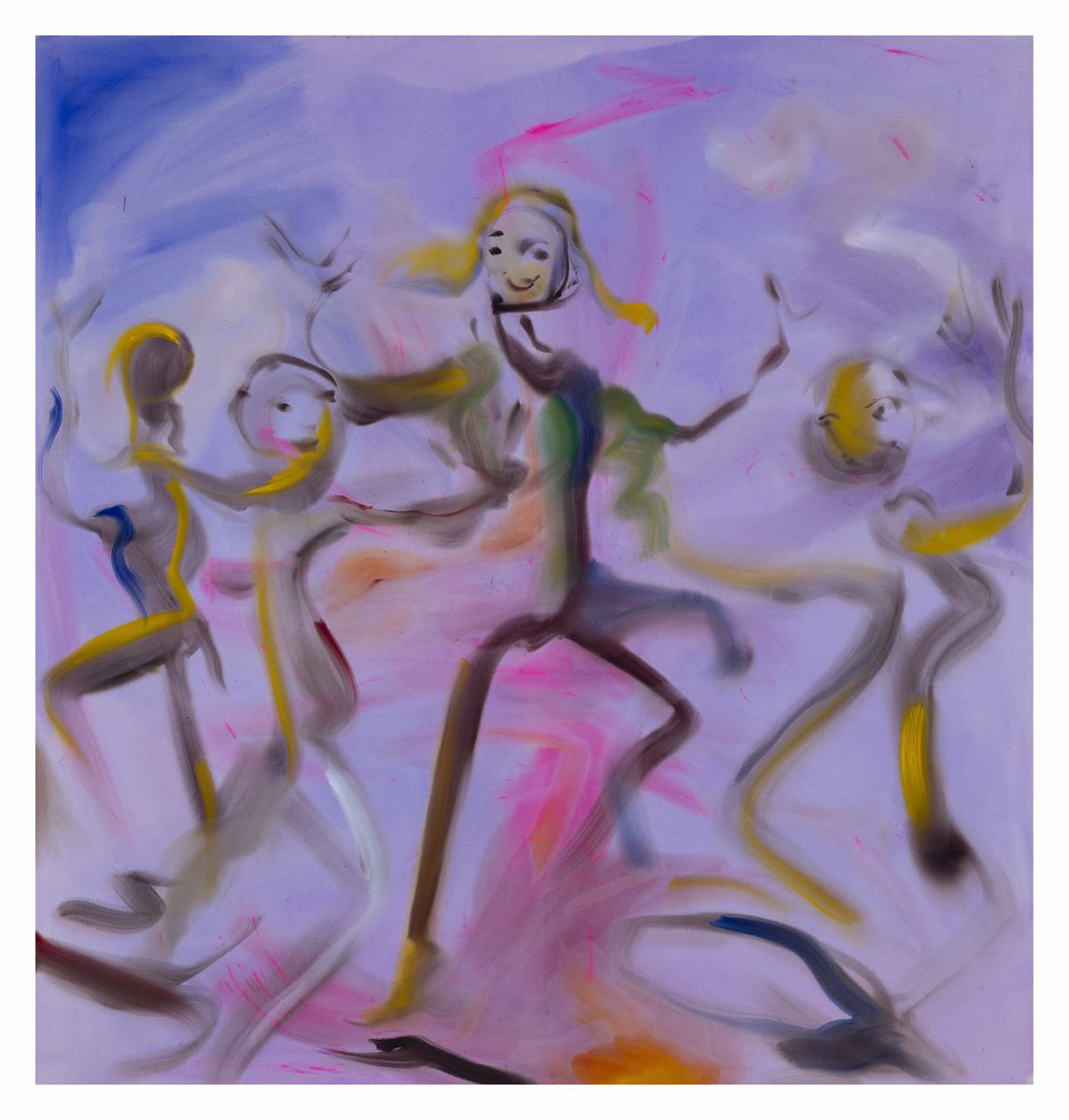 Sophie von Hellermann Dawn, 2018 Acrylic on canvas 78 3/4 x 74 3/4 inches (200 x 190 cm)