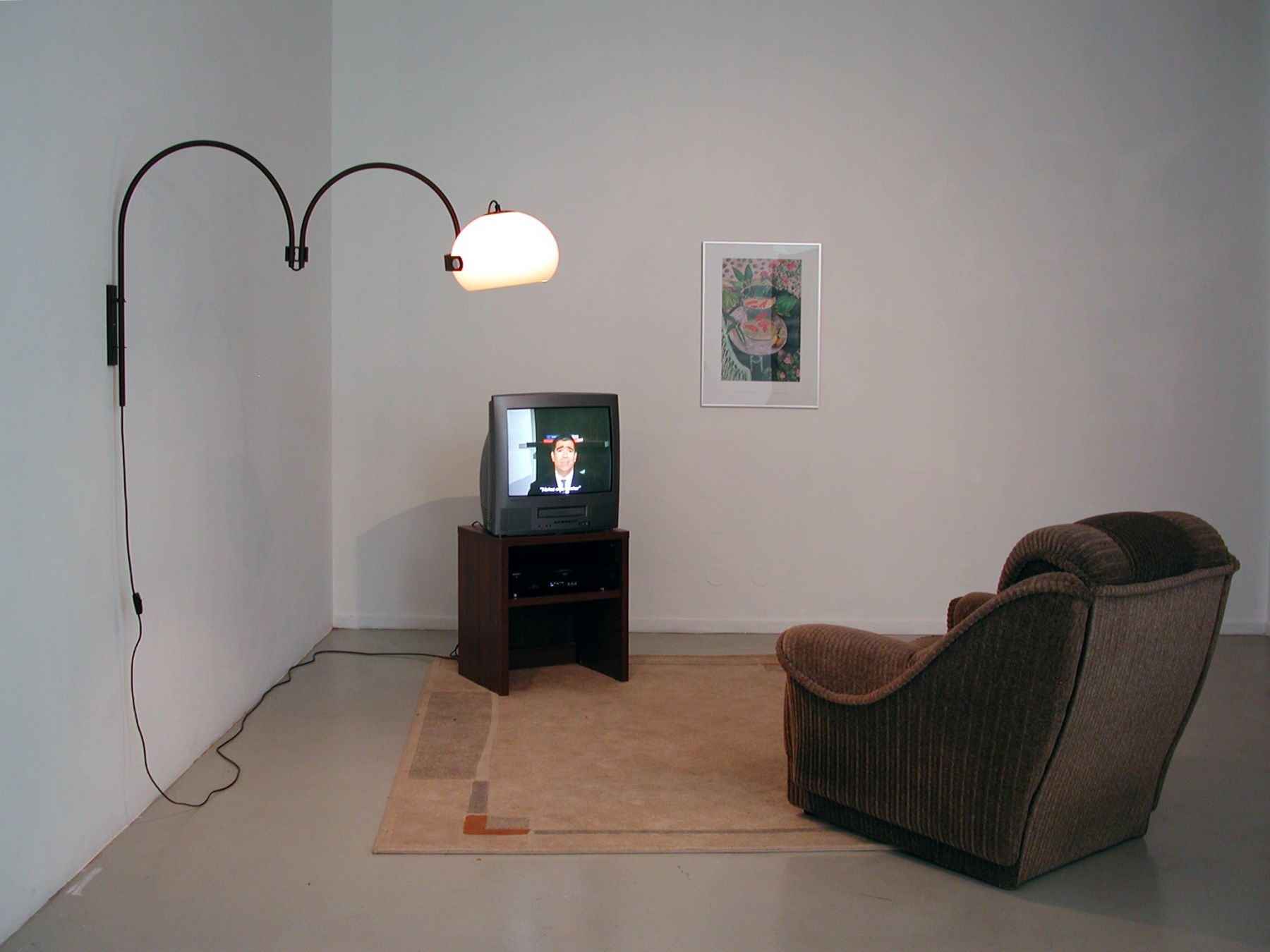 Michael Smith Famous Quotes from Art History, 2001/2003 Installation with video Installation view, Ellen de Bruijne Projects, Amsterdam, 2004