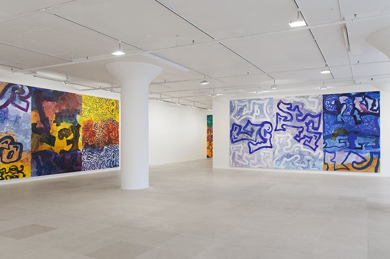 Ida Ekblad, Installation view, Greene Naftali, New York, 2014