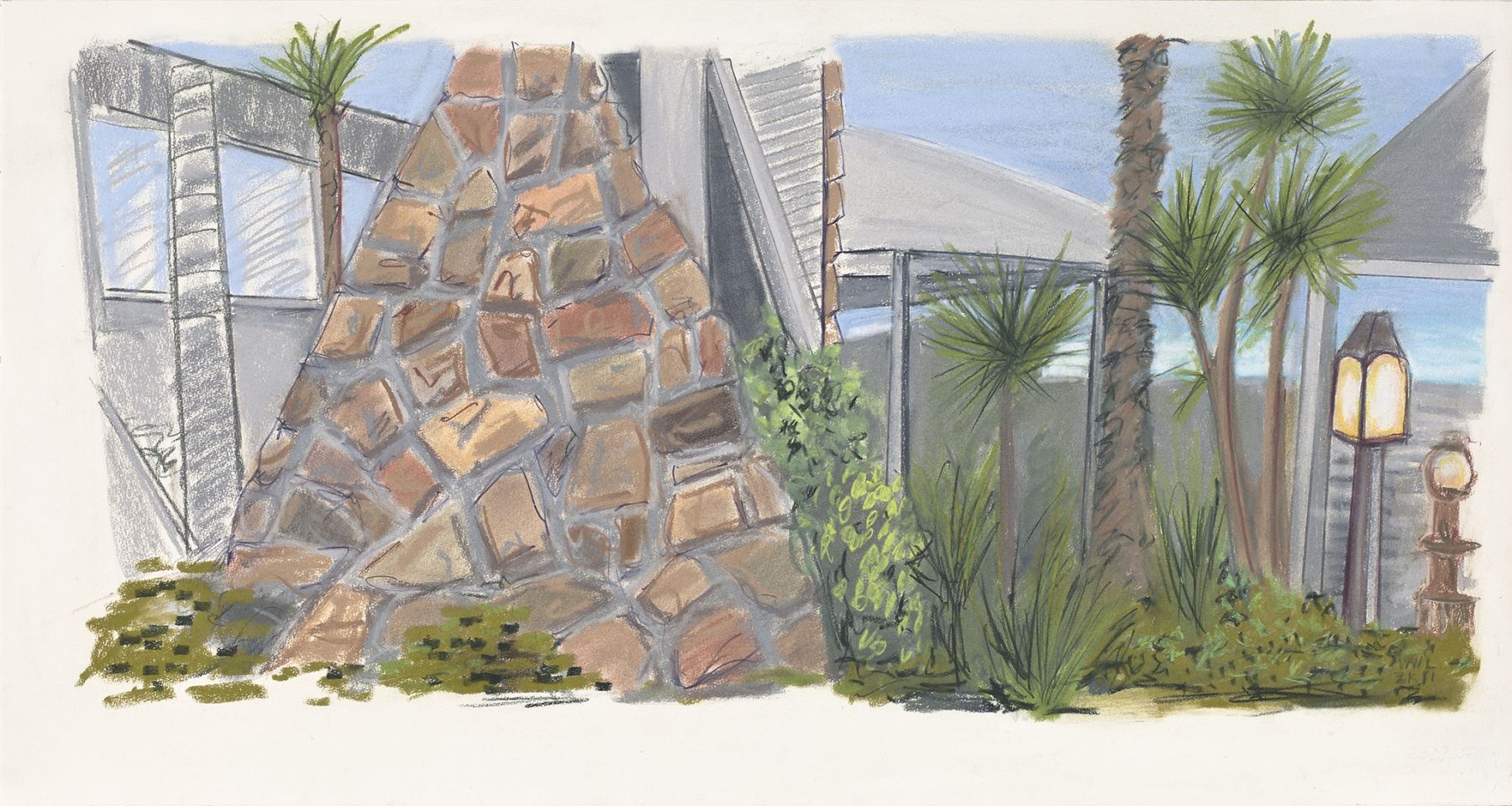 William Leavitt Red Rock Palms, 2011