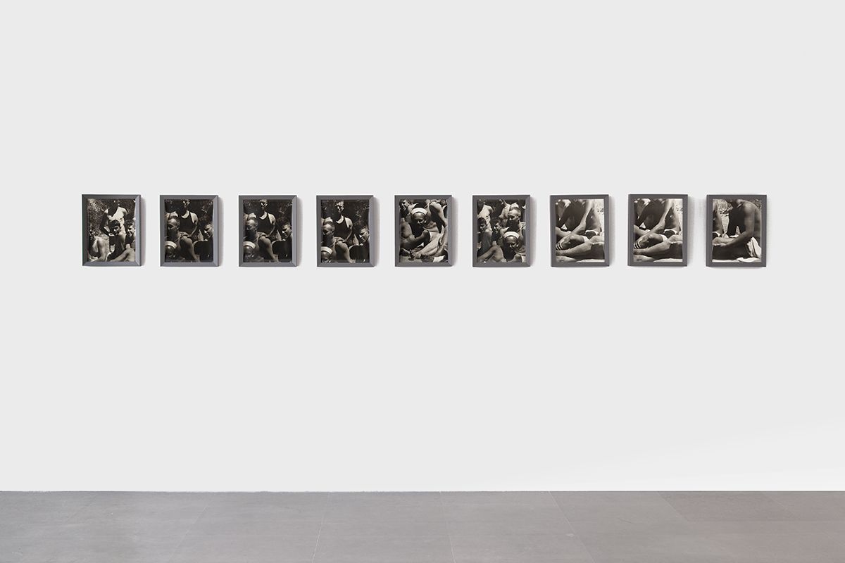 Men at War, 1975 Nine framed black & white fiber prints Framed dimensions, each element: 15 1/4 x 12 1/2 inches (35.5 x 28 cm)