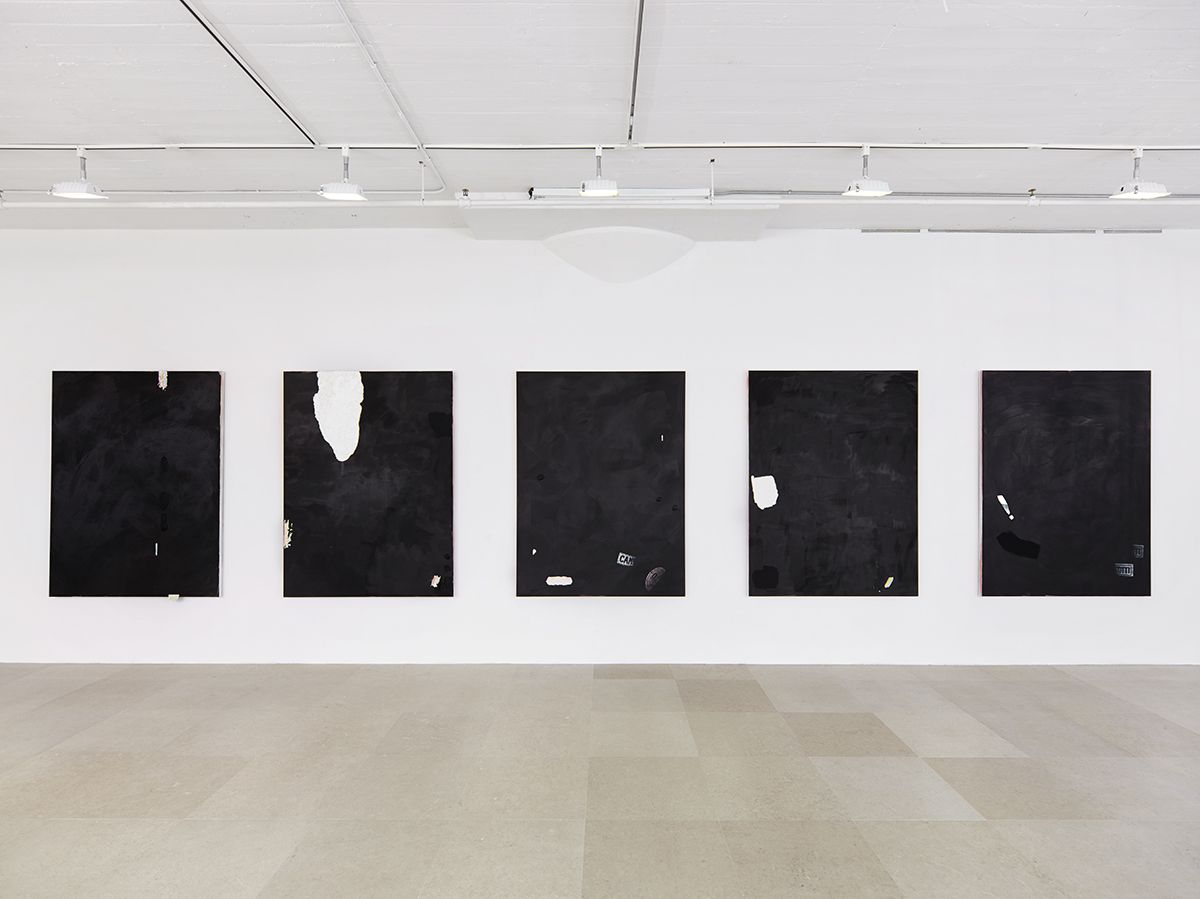 Monika Baer, Installation view, on hold, Greene Naftali, New York, 2015