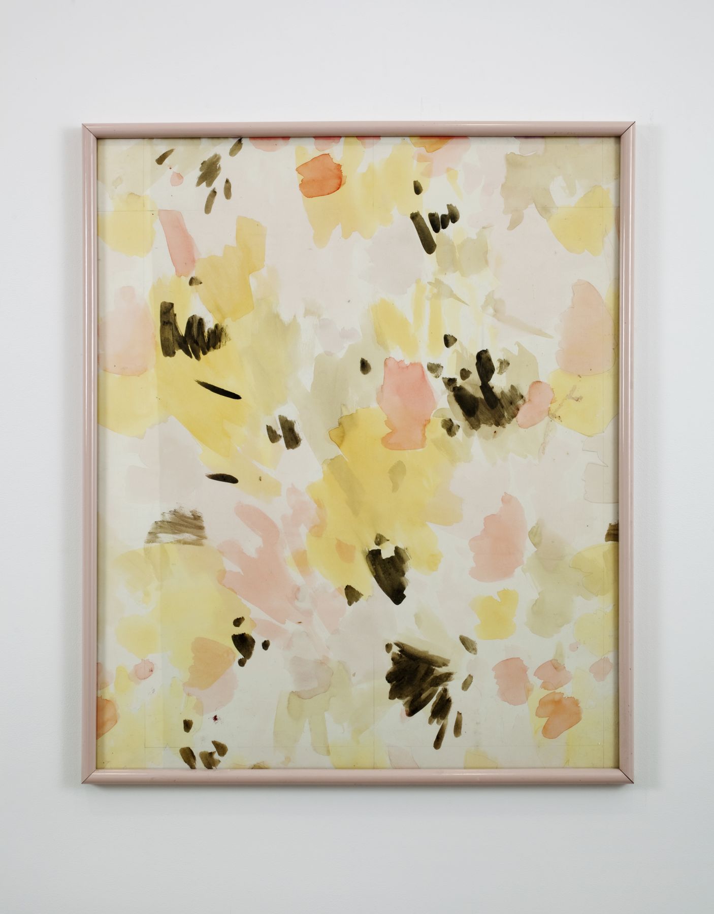 Gedi Sibony, Untitled, 2010, framed watercolor, 36 x 30 1/8 x 1 1/4 inches