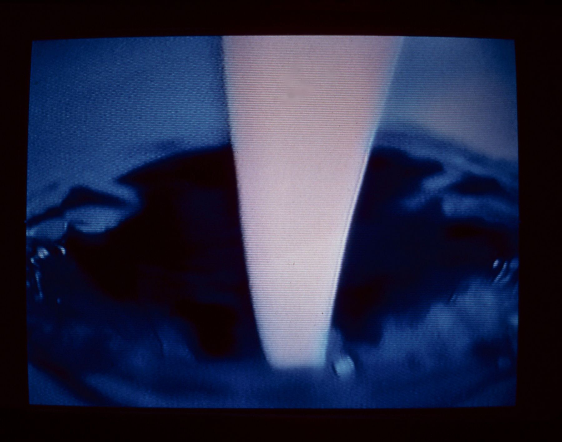 Daniel Pflumm Icetrain, 1998 VHS tape still 7 minutes