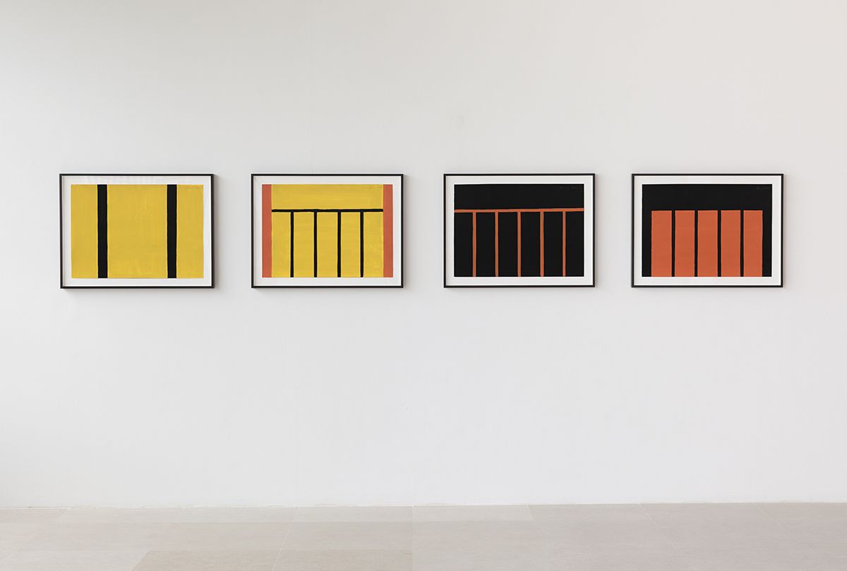 Günther Förg Untitled, 2001 Acrylic on paper