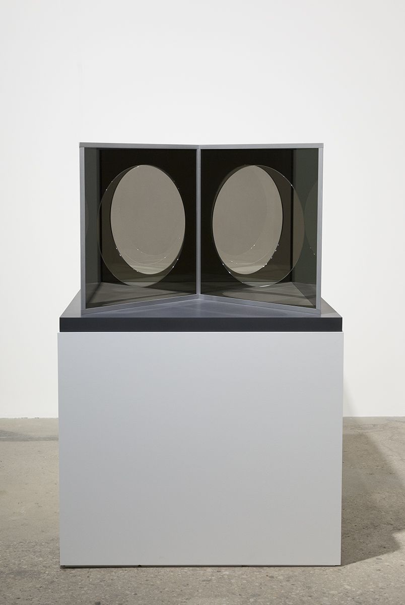 Dan Graham, Model for Pavilion Influenced by Moon Gates, 2018