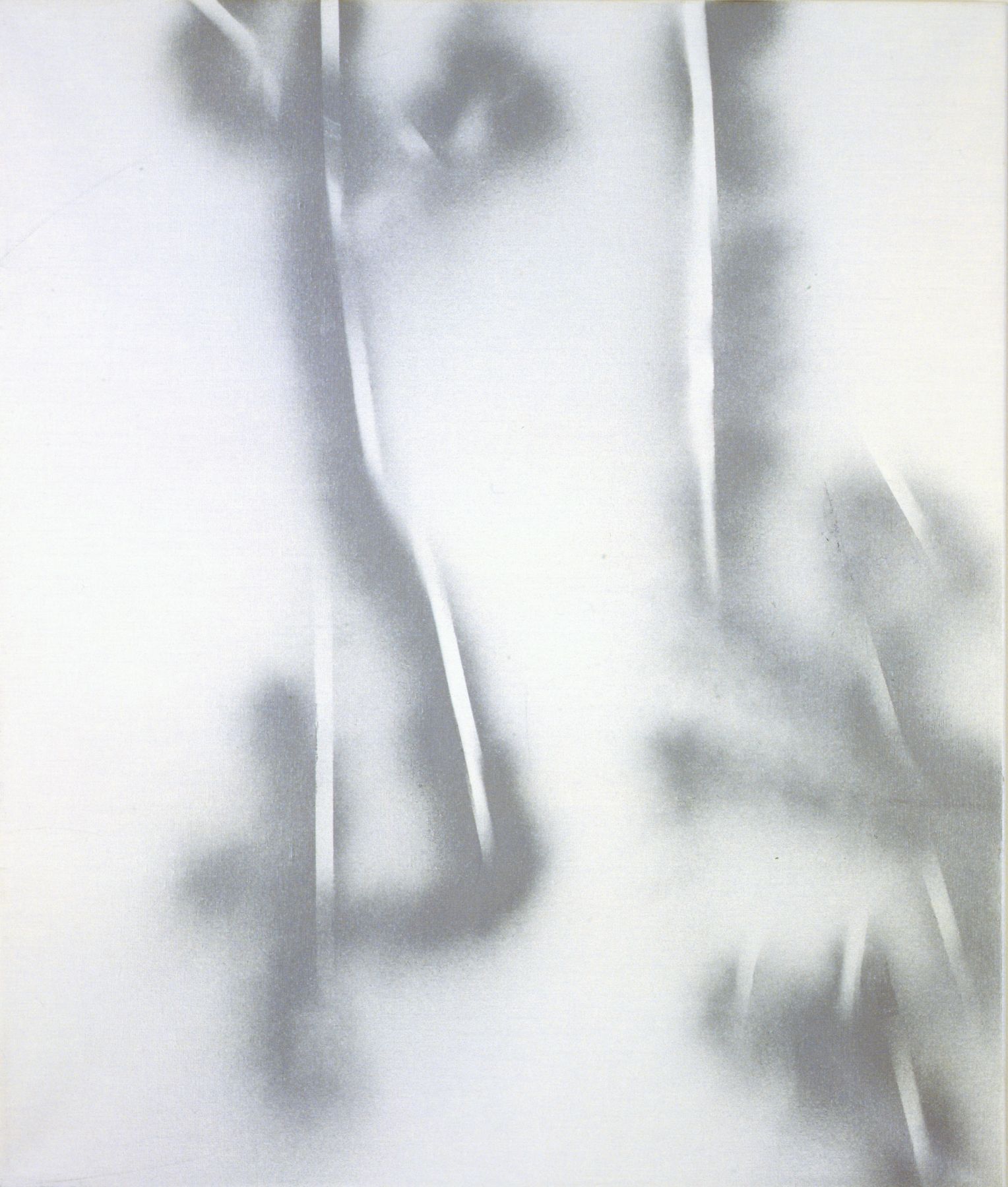 Untitled, 2005, Laquer on canvas, 37.5 x 31.5 inches