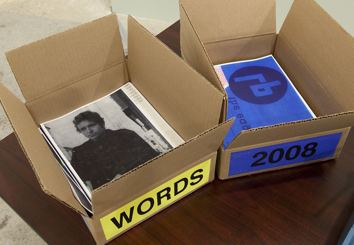 Allen Ruppersberg, CIRCLES: Allan Kaprow's words, 1962, By Allen Ruppersberg, 2008 (detail)