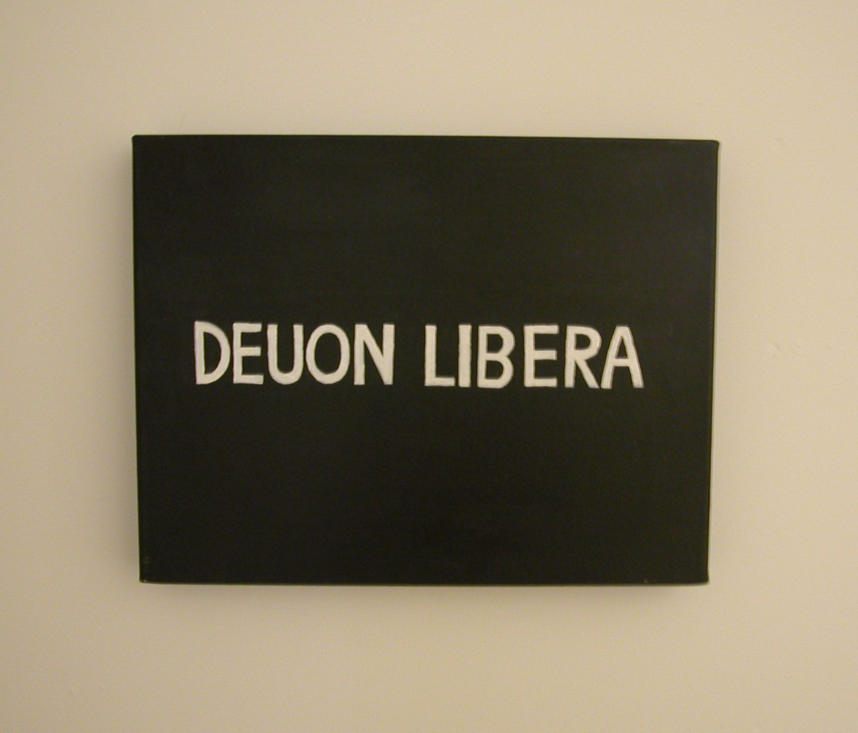 Installation view, Don't Think About Me, I'm Alright, Deuon Libera (detail), Greene Naftali, New York, 2004