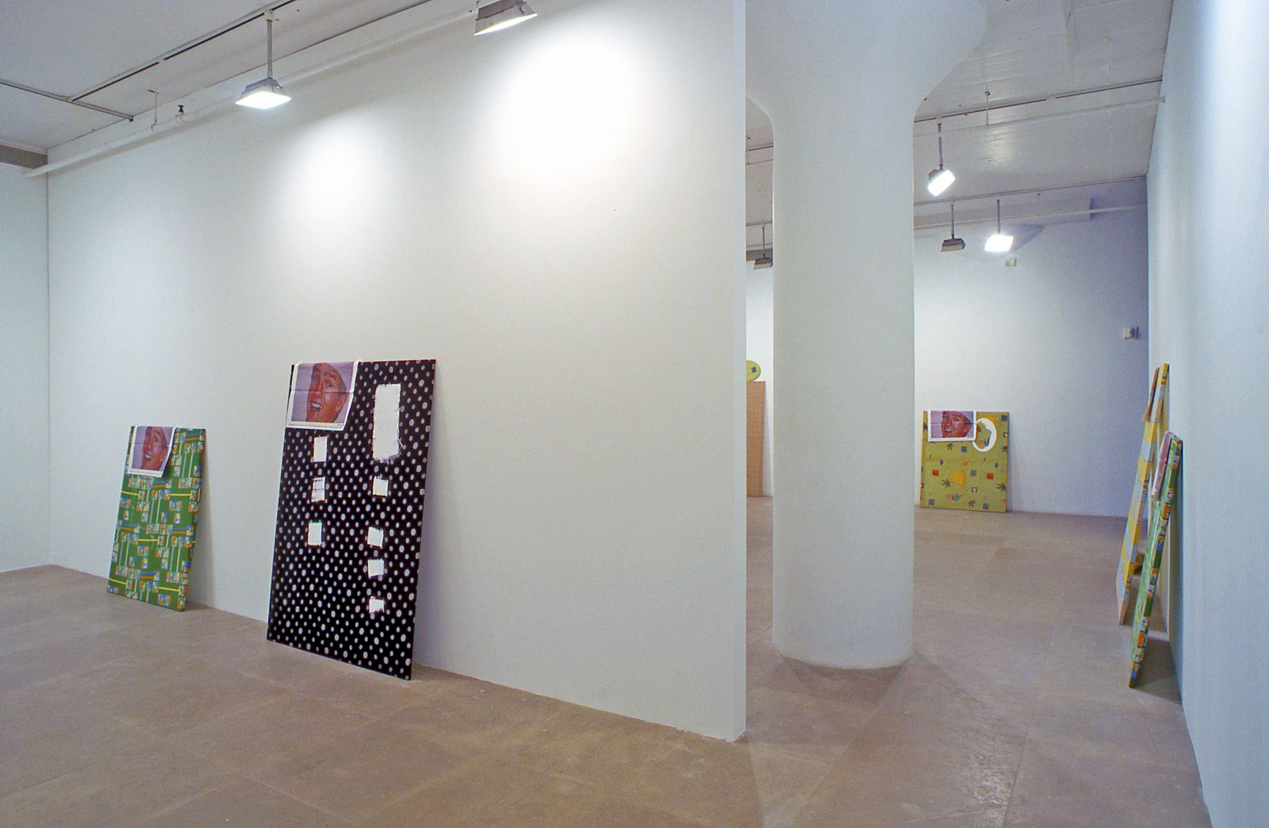 Installation view, Here It Is: The Painting Machine, Greene Naftali, New York, 2003