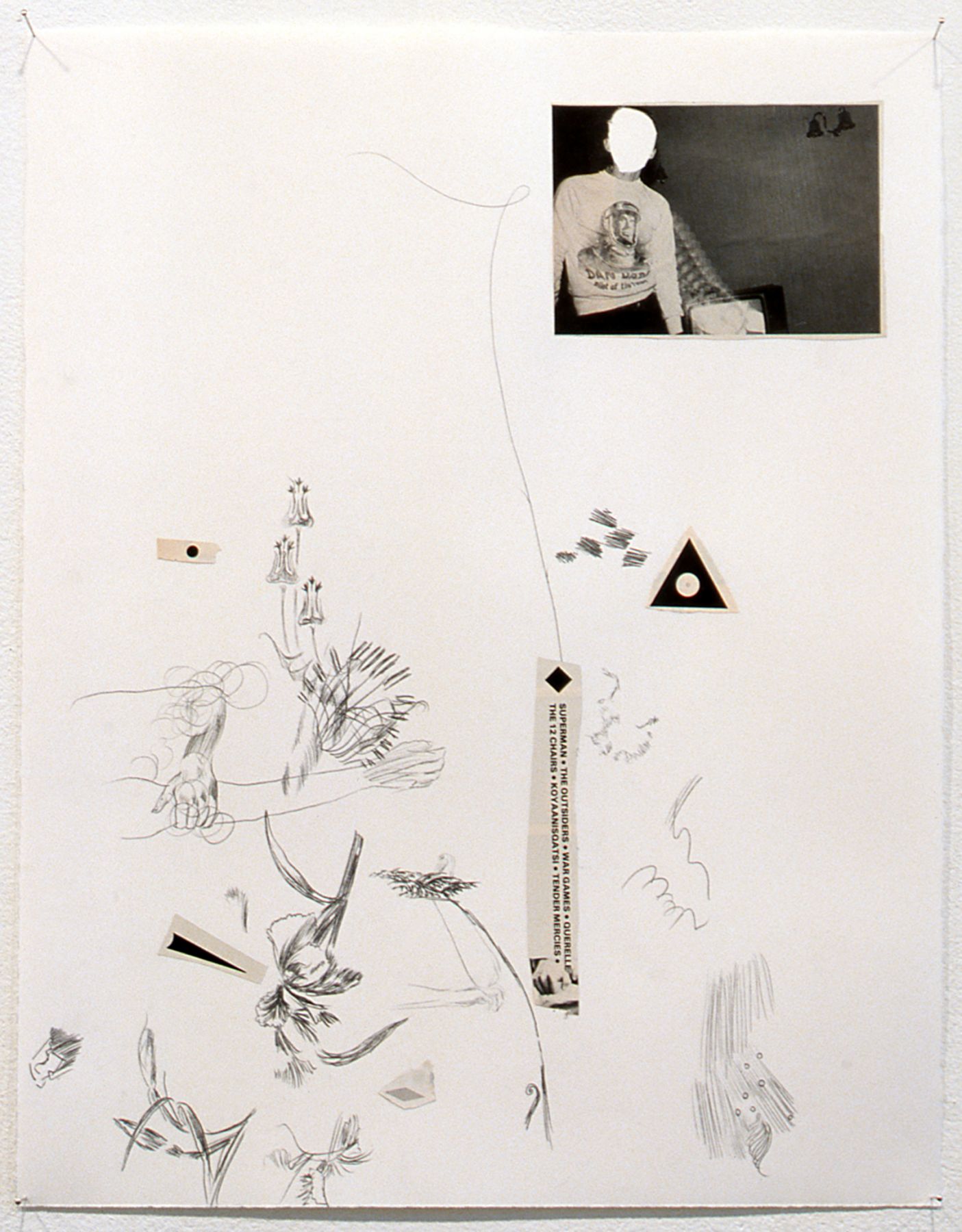 Nick Mauss, Pleasures and Regrets, 2003, Mixed media, 16 3/4 x 13 inches