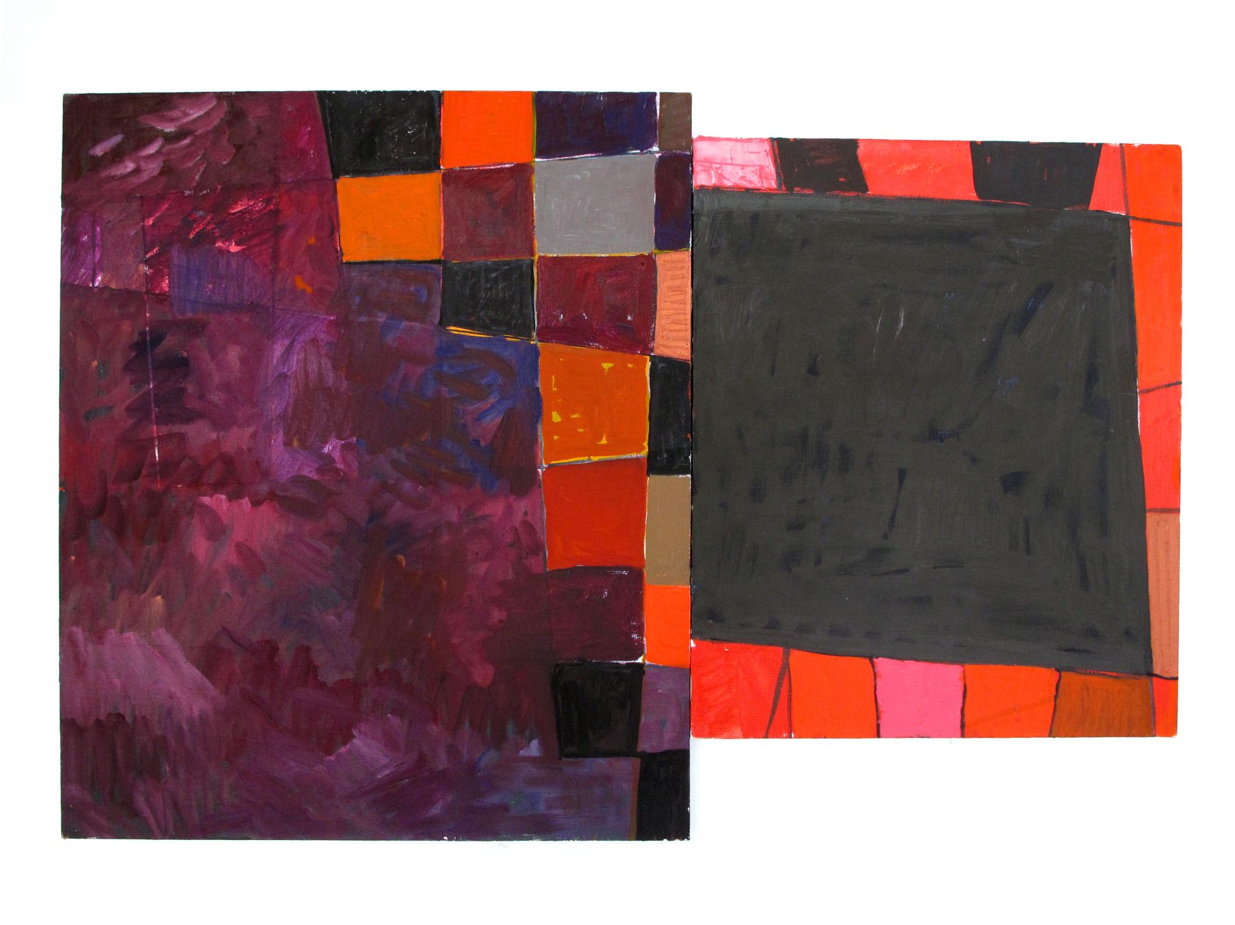 Richard Hawkins Venetian Painting: purple, grey, 2009 oil on linen Overall: 30 x 45 inches (76.2 x 114.3 cm)