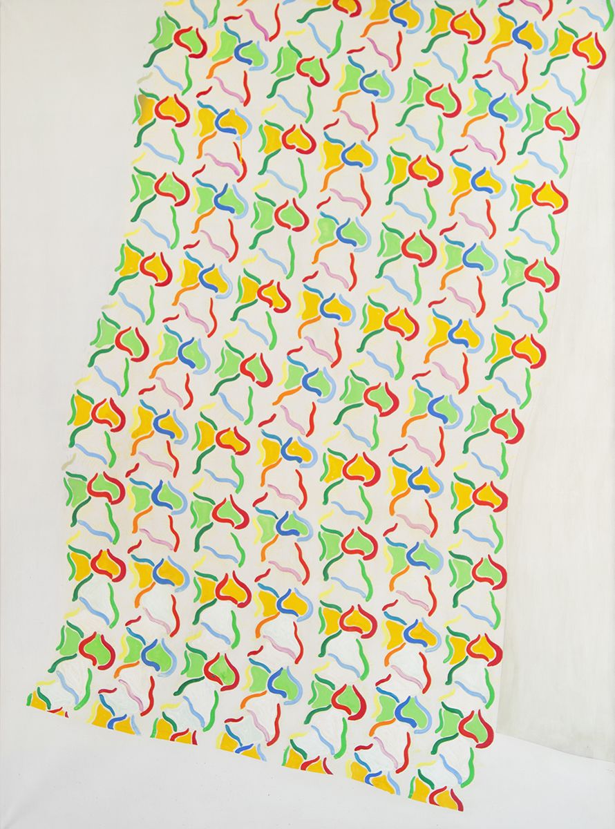 Konrad Lueg Handtuch, 1965 Casein color on canvas 78 3/4 x 57 1/8 inches (200 x 145.1 cm)