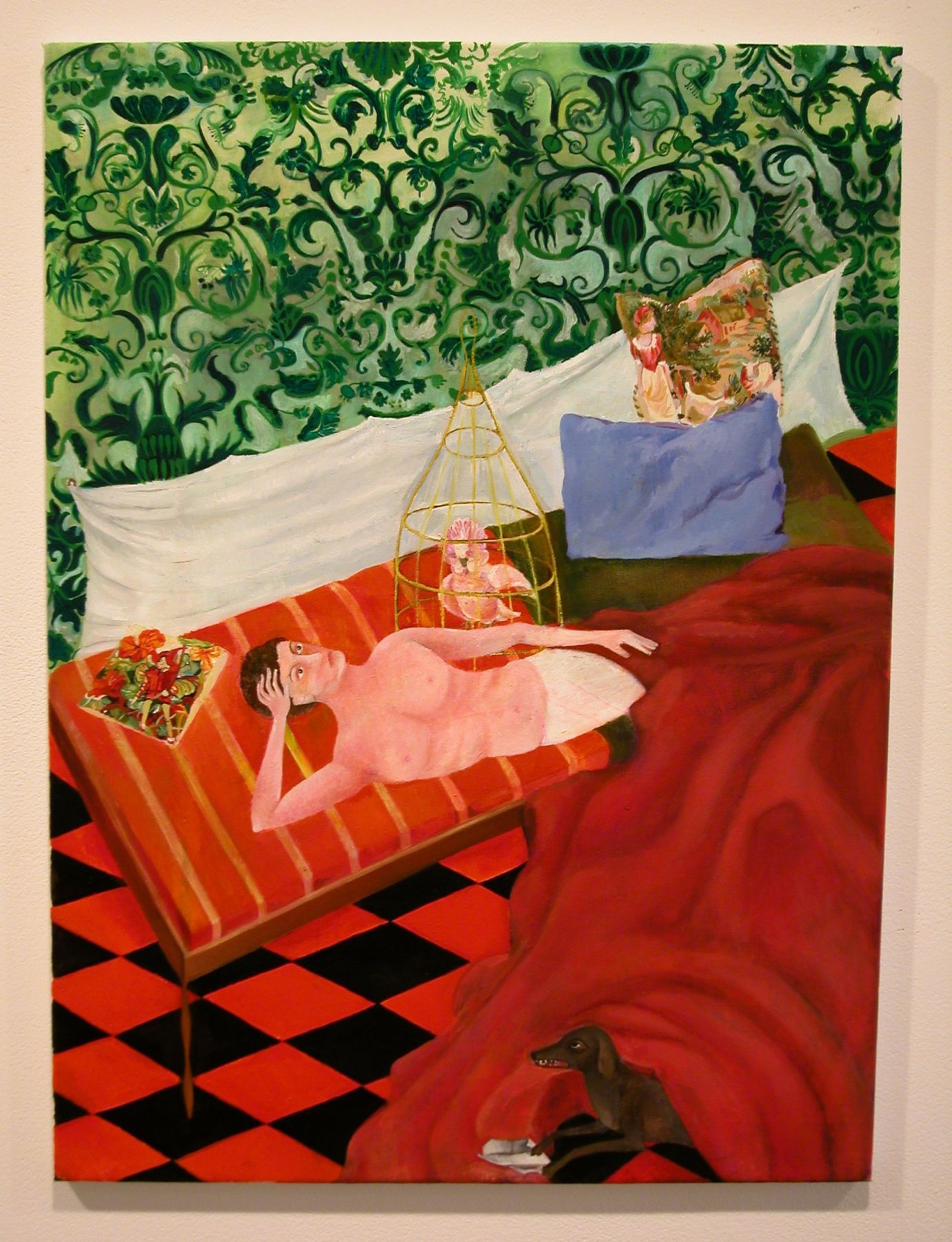 Katharina Wulff, Charlie und Du, 2002, oil on canvas, 75 x 56 cm