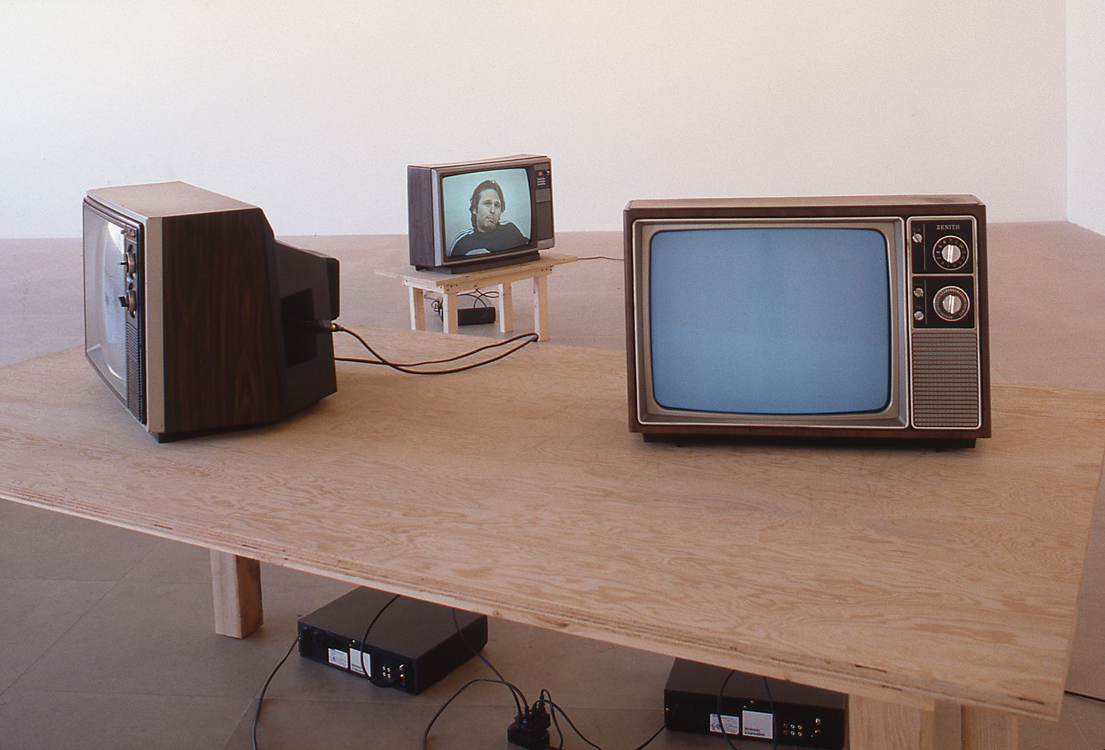Installation view, Malcolm, Lloyd, Angela, Norman, Jane, Greene Naftali, New York, 1998