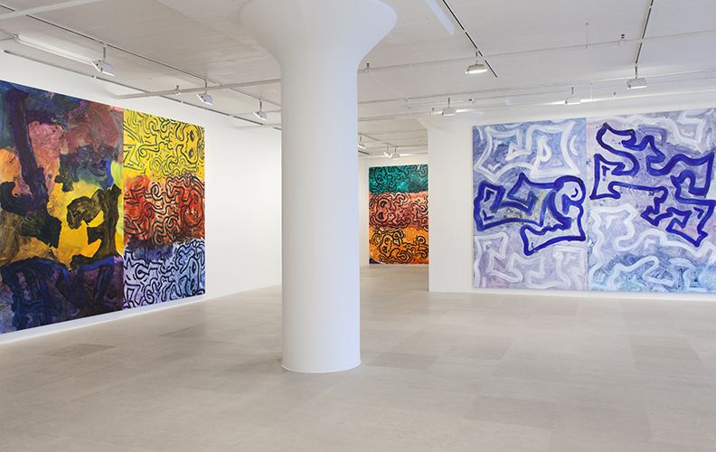 Ida Ekblad, Installation view, Greene Naftali, New York, 2014