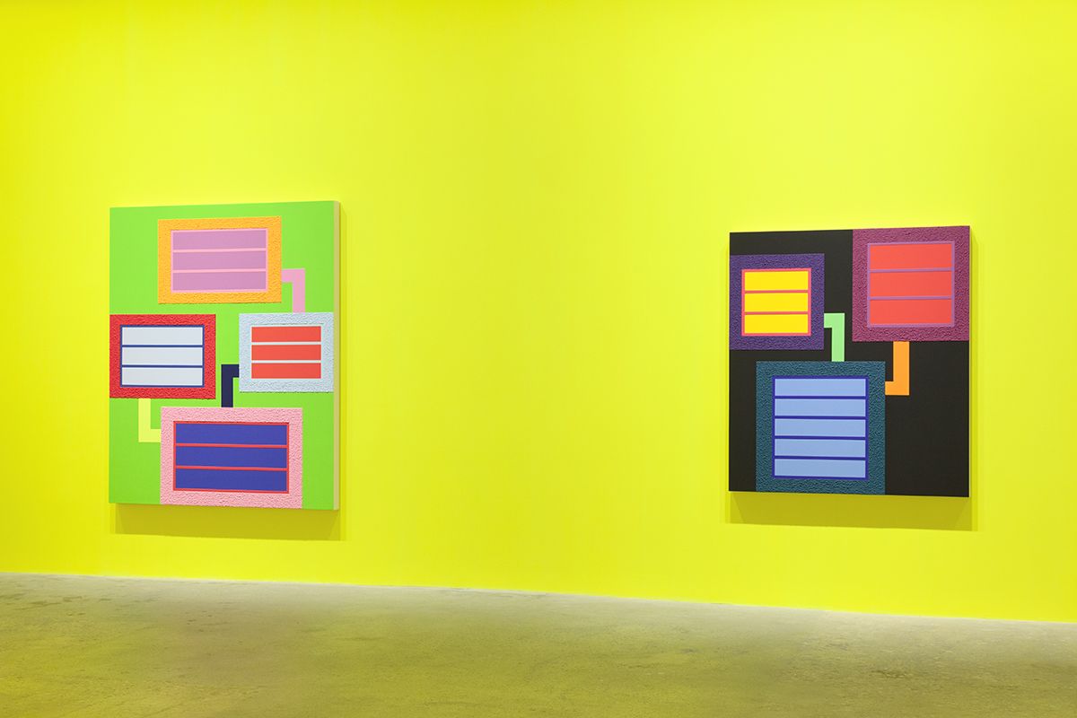 Peter Halley, Installation view, Greene Naftali, New York, 2017
