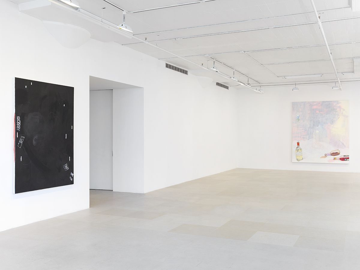 Monika Baer, Installation view, on hold, Greene Naftali, New York, 2015