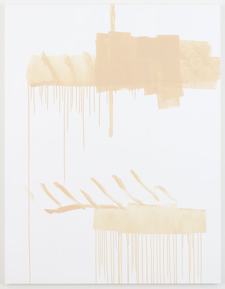 Michael Krebber Herbes de Provence MK.6074, 2018 Acrylic on canvas 70 x 54 inches (177.8 x 137.2 cm)