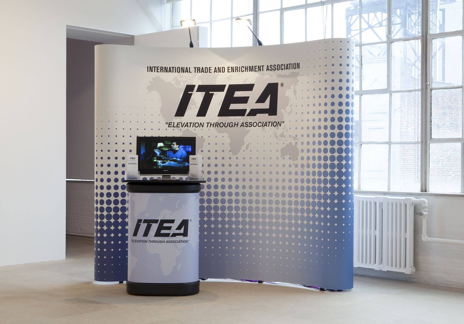 Michael Smith, ITEA, 1994 (with Jim Hinchee) / 2011 (with Jill Pangallo), mixed media installation, 97 x 98 x 60 inches