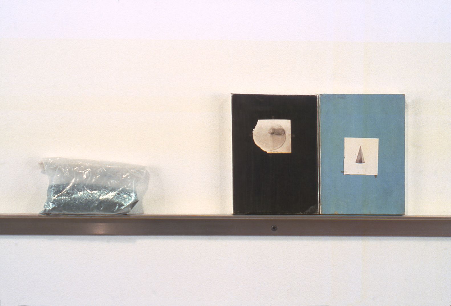 Heidie Gianotti, When Suburban Living Was Good, 2001 (detail), Steel, plexi, insulation, caulking, vinyl, super 8 film, Dimensions variable