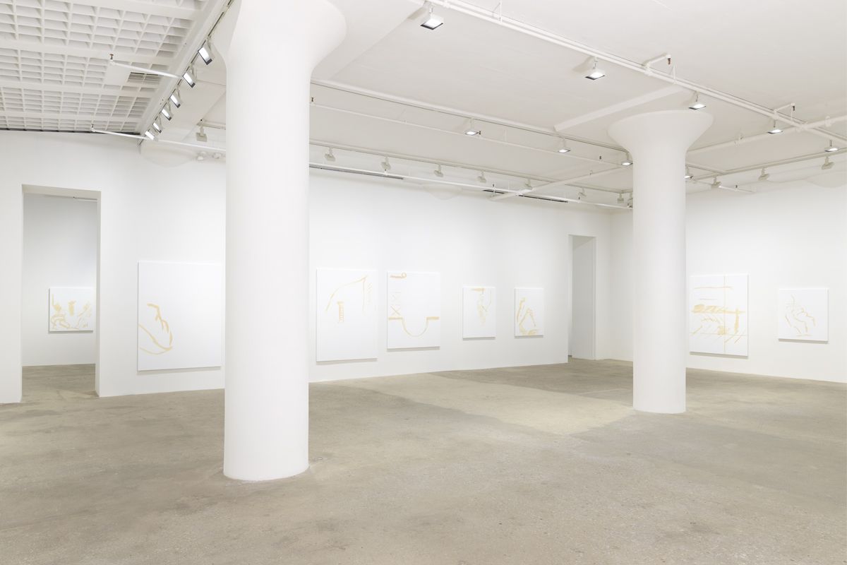 Michael Krebber, Installation view, Greene Naftali, 2018