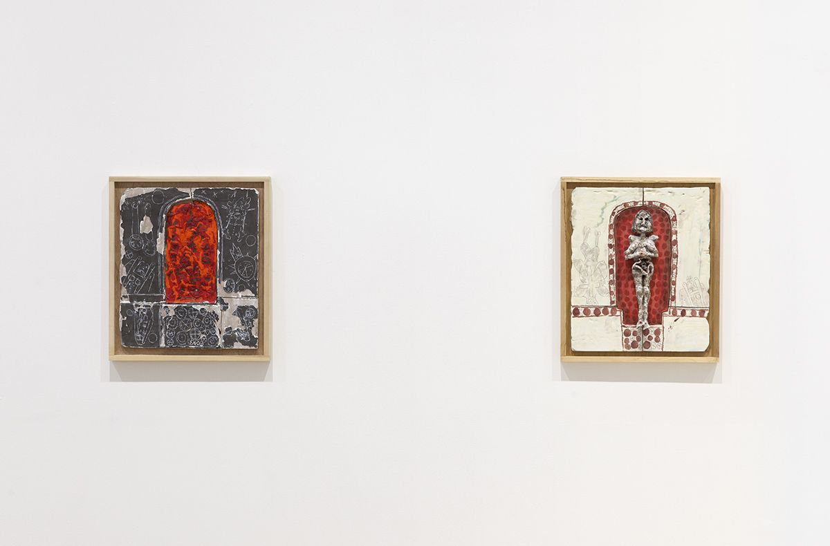 Richard Hawkins, Installation view, Norogachi: Ceramics After Artaud, Greene Naftali, New York, 2016