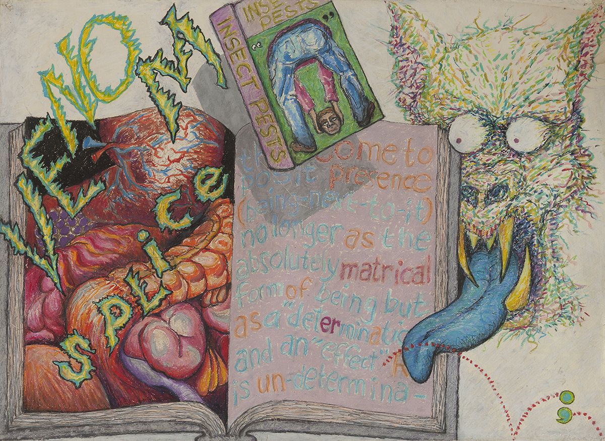 Paul Sharits Untitled, 1985 Mixed media on paper 20 1/2 x 28 1/4 inches (52.1 x 71.8 cm)