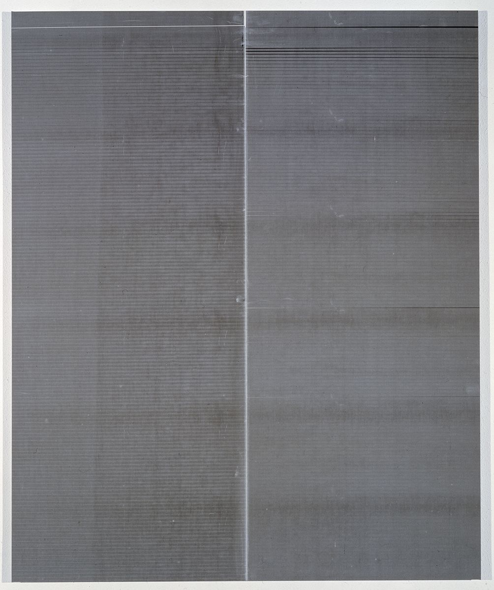 Wade Guyton, Untitled, 2009, Epson UltraChrome inkjet on linen, 84 x 69 inches