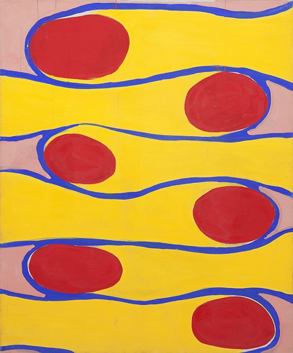 Konrad Lueg, Betende Hände, 1963, Casein tempera on canvas, 47 1/4 x 39 3/8 inches