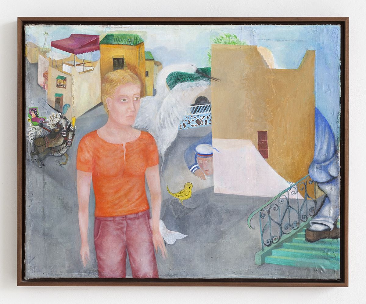 Katharina Wulff der Aufbruch, 2012 Oil and charcoal on canvas 20 1/2 x 25 5/8 inches (52.1 x 65.1 cm) Frame: 21 1/4 x 29 1/2 x 1 5/8 inches (54 x 74.9 x 4.1 cm)