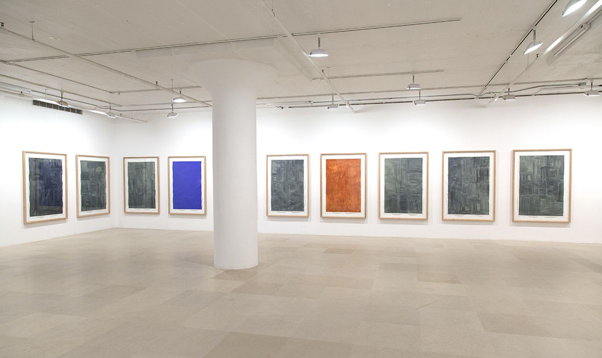 Günther Förg, Installation view, Works On Paper: 1976 - 2008, Greene Naftali, New York, 2016
