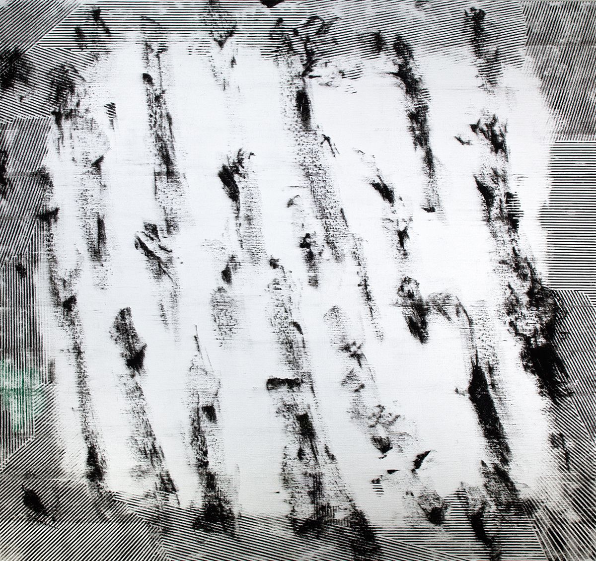 Jacqueline Humphries Untitled, 2012 Oil on linen 90 x 96 inches 228.6 x 243.8 cm