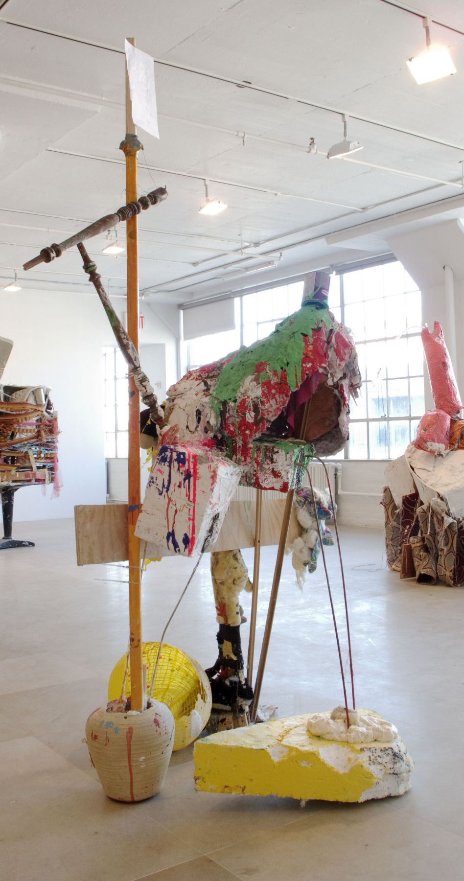 Untitled, 2010, mixed media, 106 x 59 x 59 inches