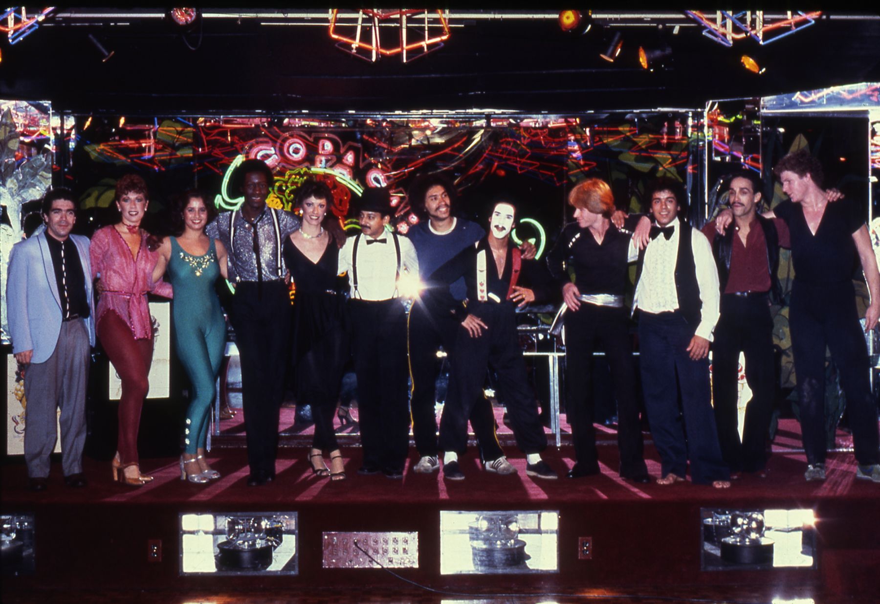 Michael Smith The U.S.A. Freestyle Disco Contest, 1979/2003 Matted c-print and black and white invitation 28 3/4 x 29 3/8 inches (73 x 74.6 cm)