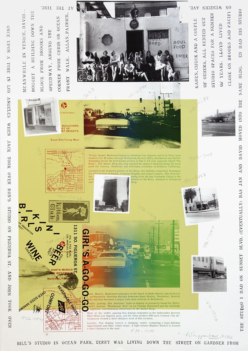 Untitled, 2014, silkscreen, paper: 60 x 44 1/8 inches, frame: 63 x 47 1/8 inches, signed
