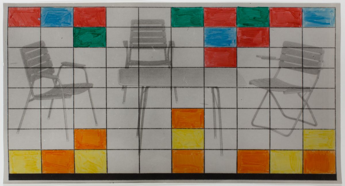 Konrad Lueg Untitled, Unknown Felt pen and paper on photo paper Paper: 8 5/8 x 12 5/8 inches (22 x 31.2 cm) Frame: 13 x 20 1/2 inches (33 x 52.1 cm)