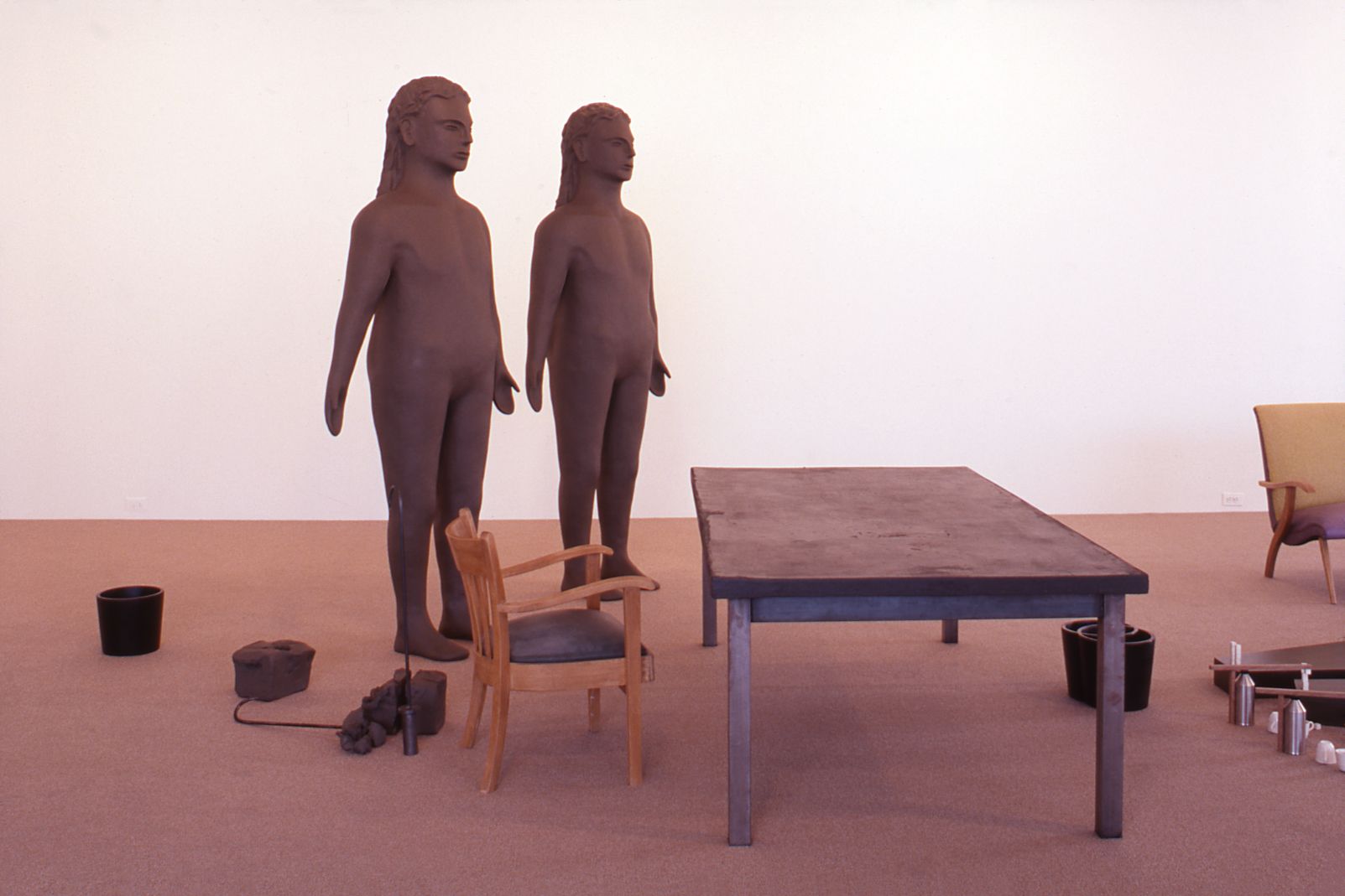 Installation view, Reduced November Room (Fragment from Selfportrait as a Building, reduced to 88%), Greene Naftali, New York, 2000