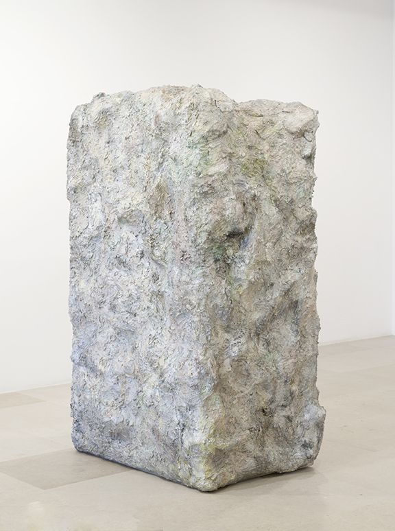 Rachel Harrison, The Nineties, 2011, Wood, chicken wire, cement, acrylic, and water cooler, 80 x 52 x 39 inches