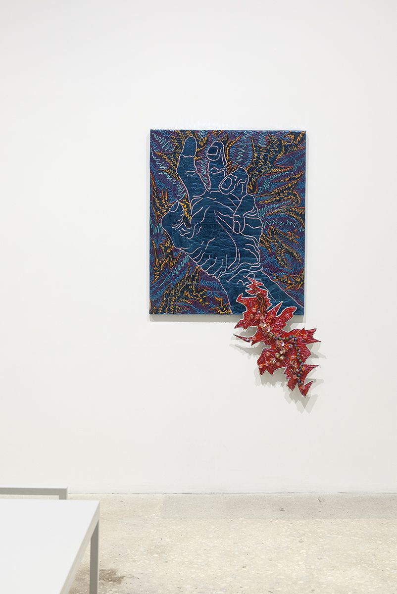 Installation view, Infected Foot, Greene Naftali, 2017