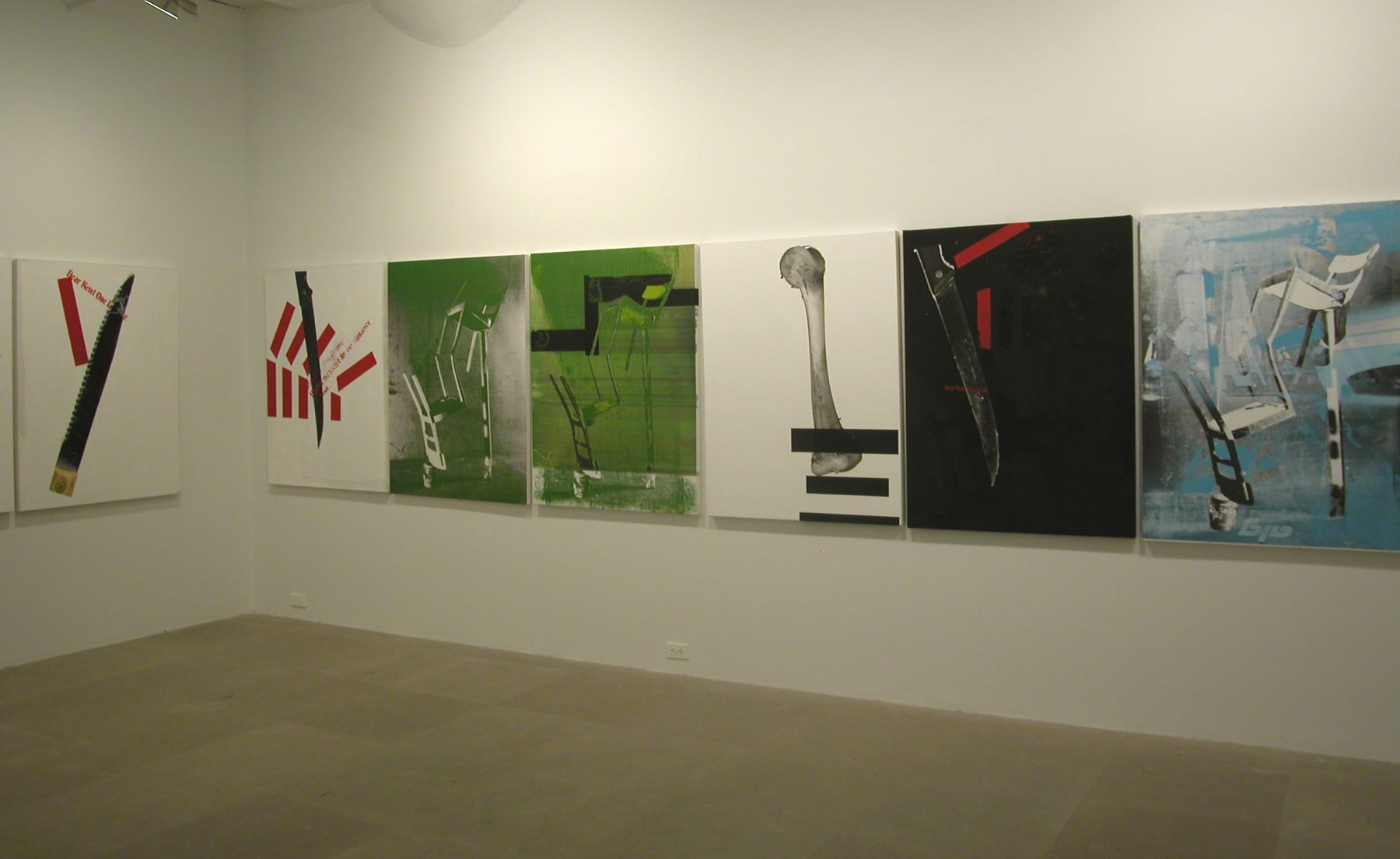 Installation view, The Failever of Judgement Part III, Greene Naftali, New York, 2005