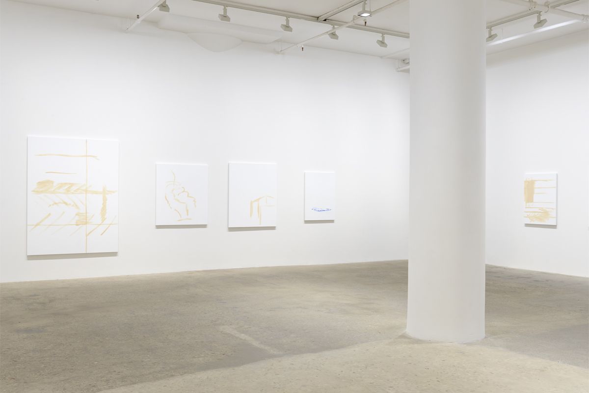 Michael Krebber, Installation view, Greene Naftali, 2018